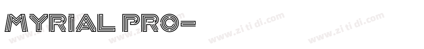 myrial pro字体转换